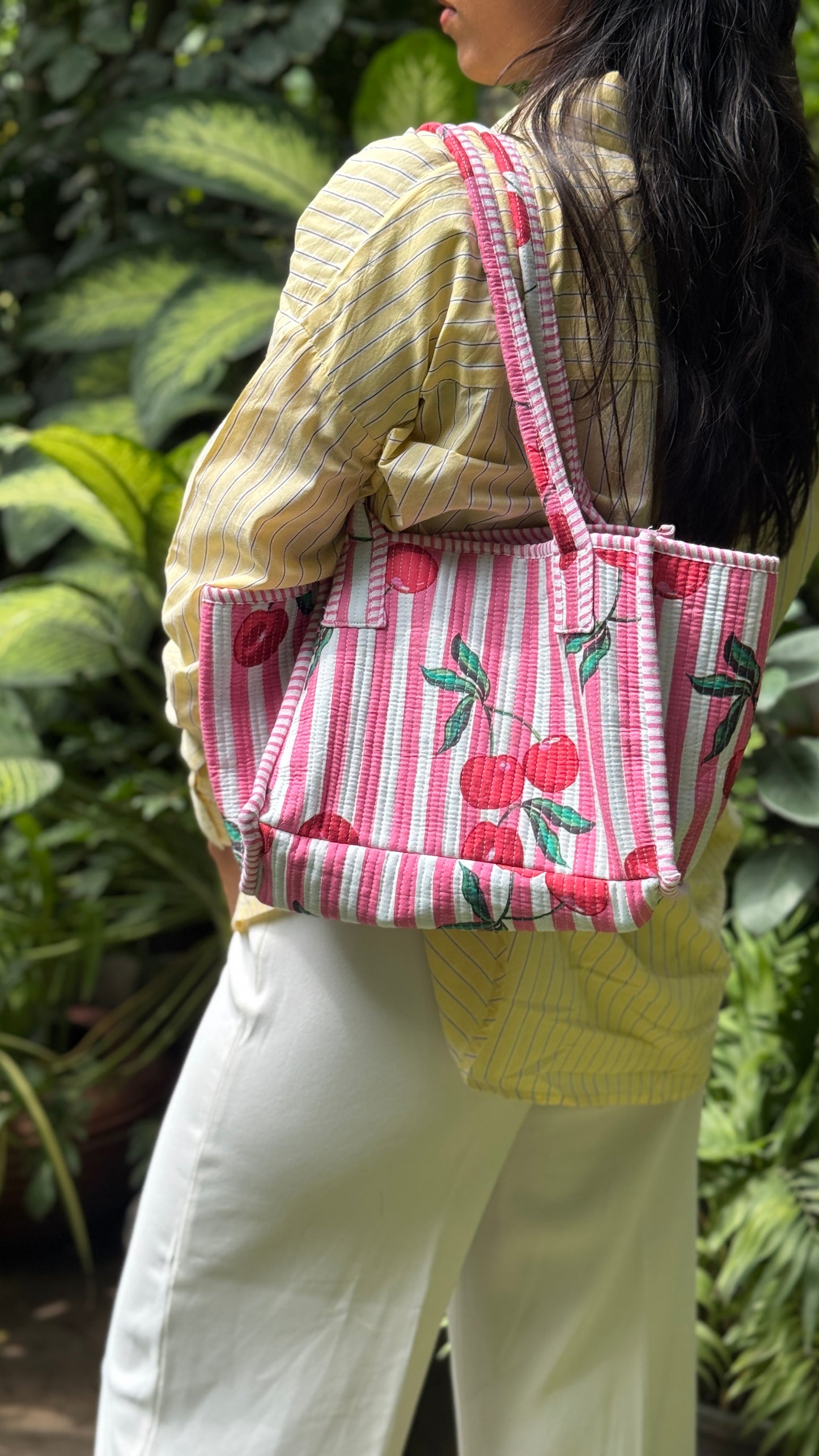 Cherry Pink Tokree Tote Bag