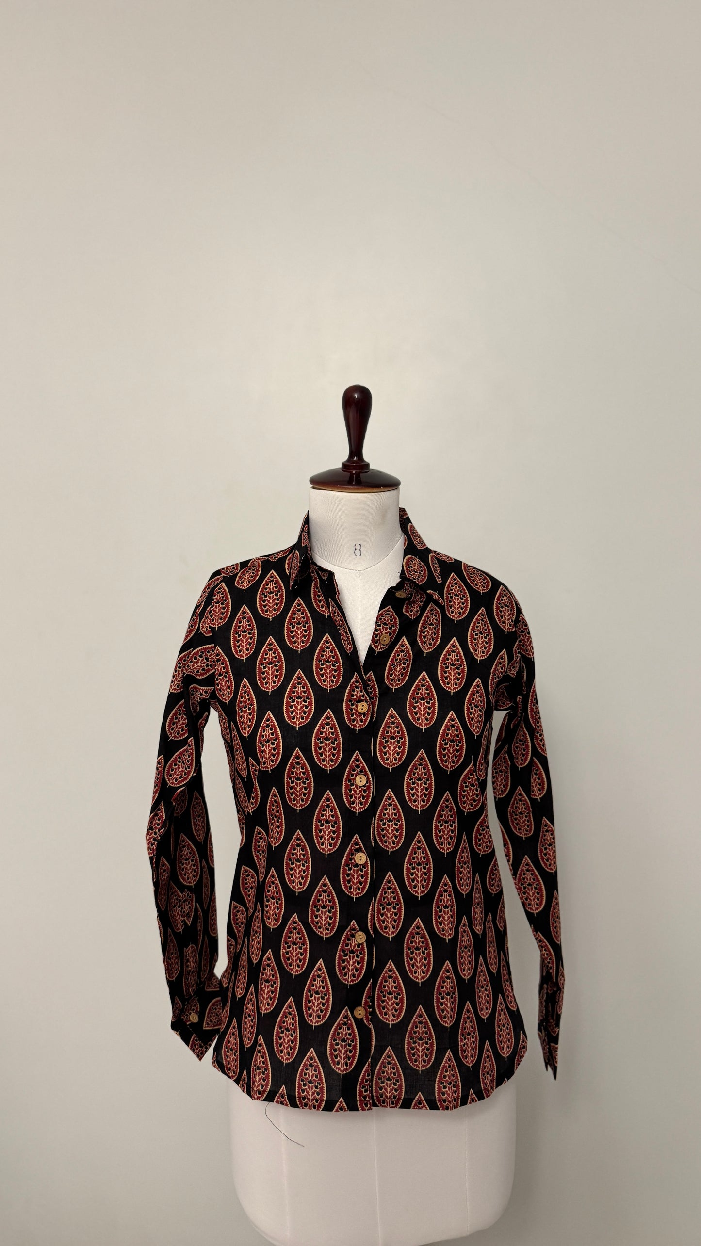 Red Leaf Cotton Shirt