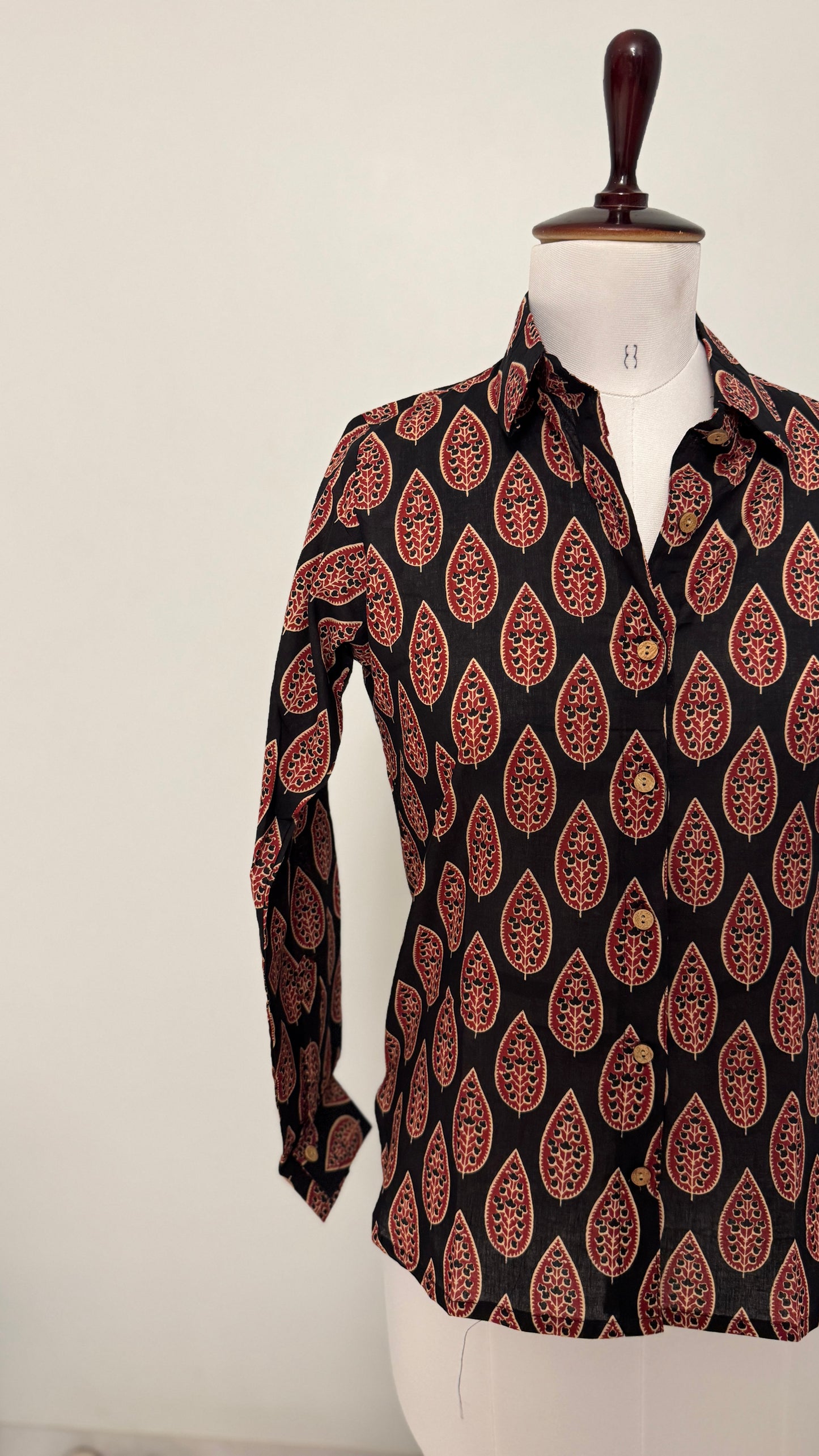 Red Leaf Cotton Shirt