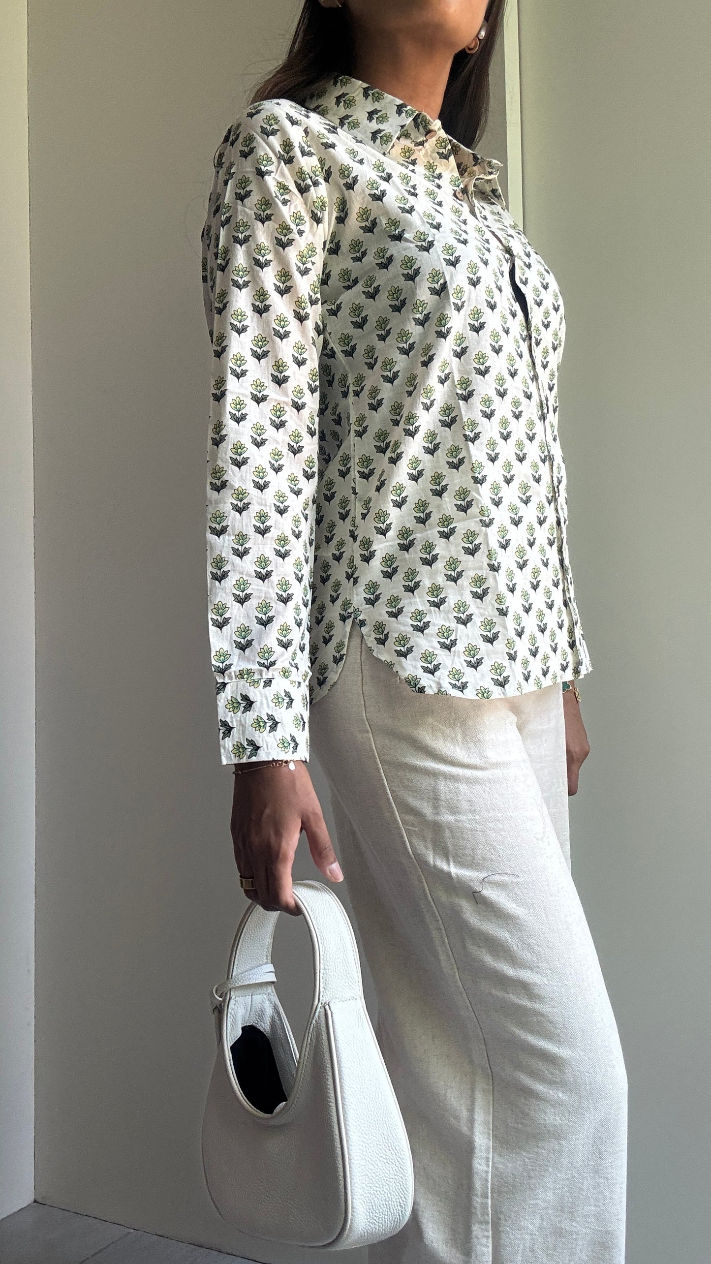 Green Leaf Cotton Shirt