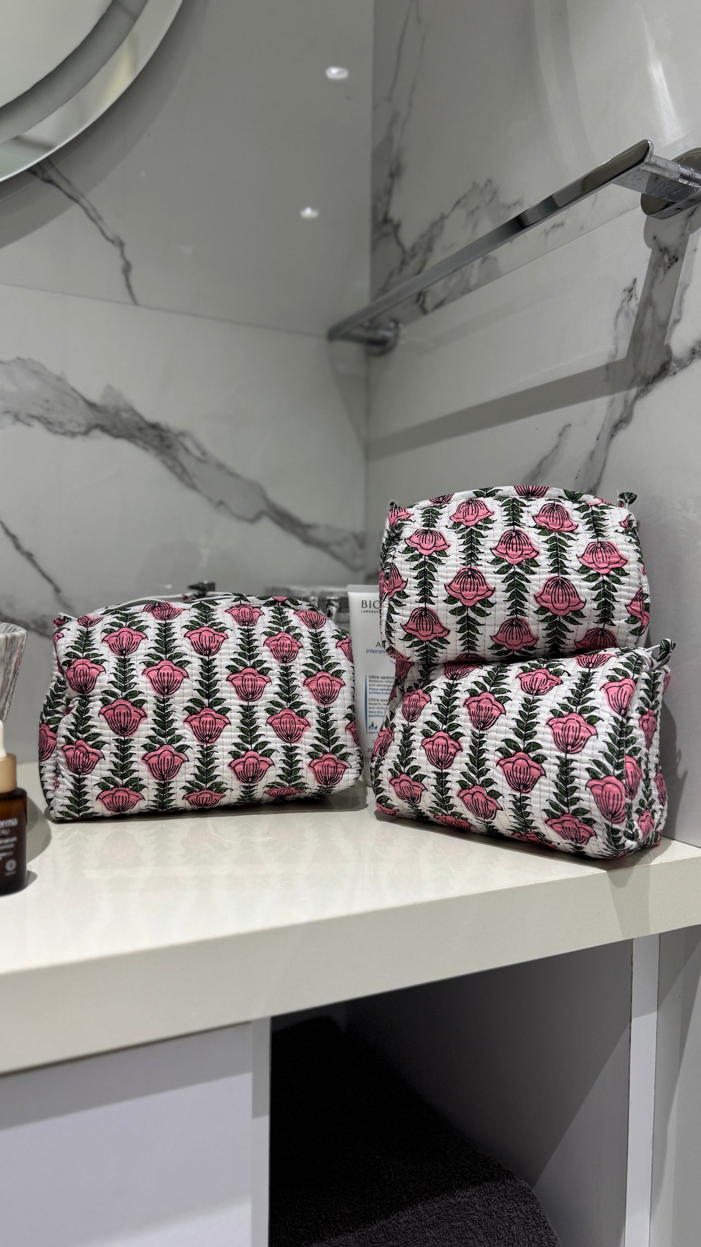 Floral Pouch Set (set of 3)