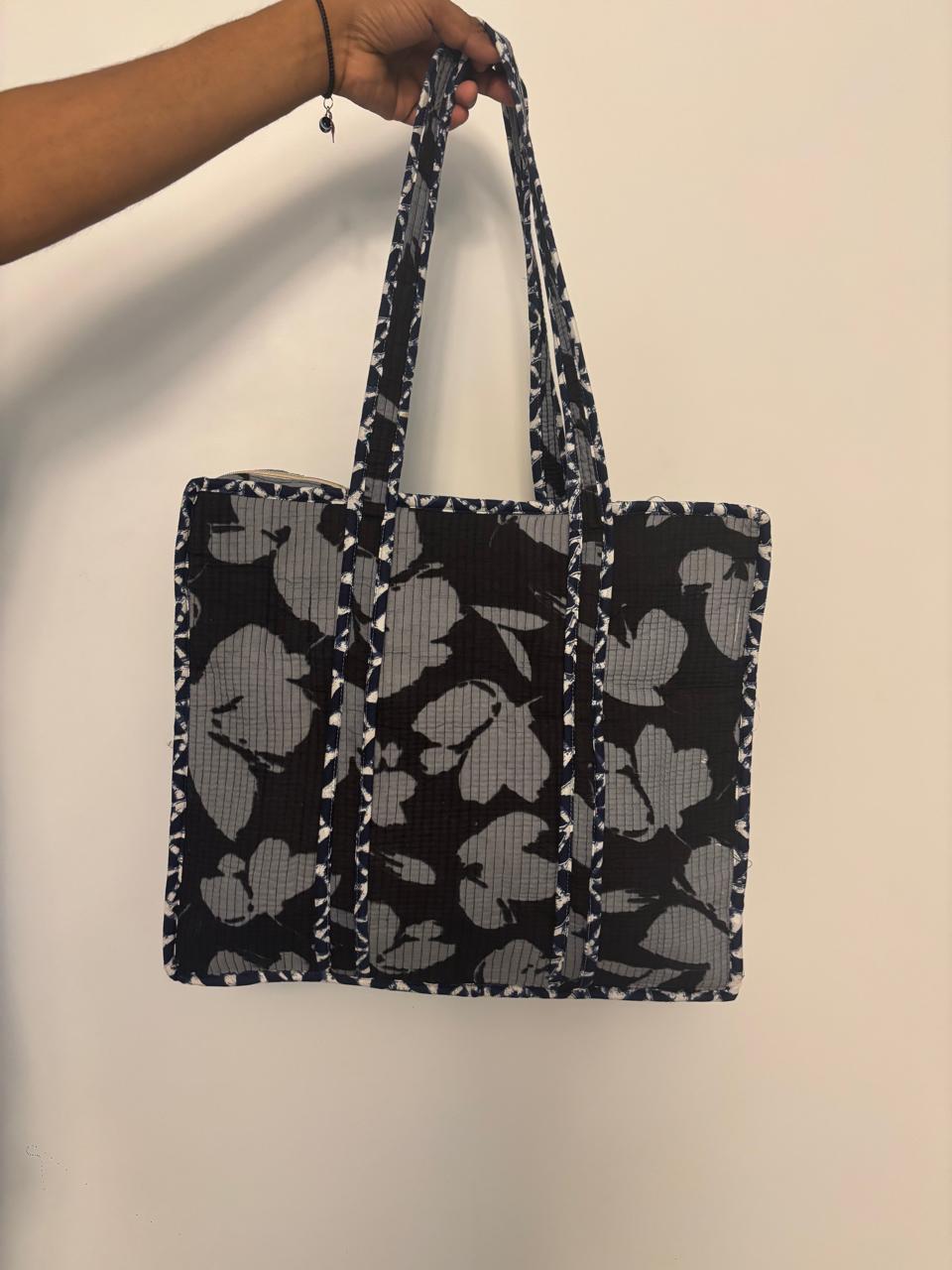 Black & Grey Tote Bag