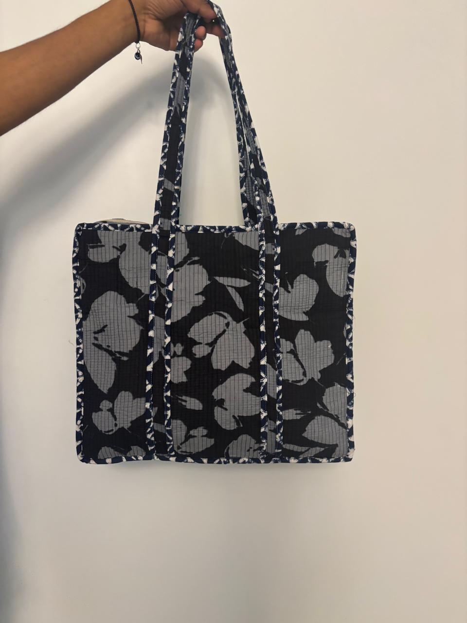 Black & Grey Tote Bag