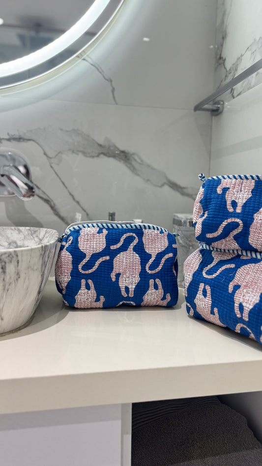 Blue Animal Pouch Set (set of 3)