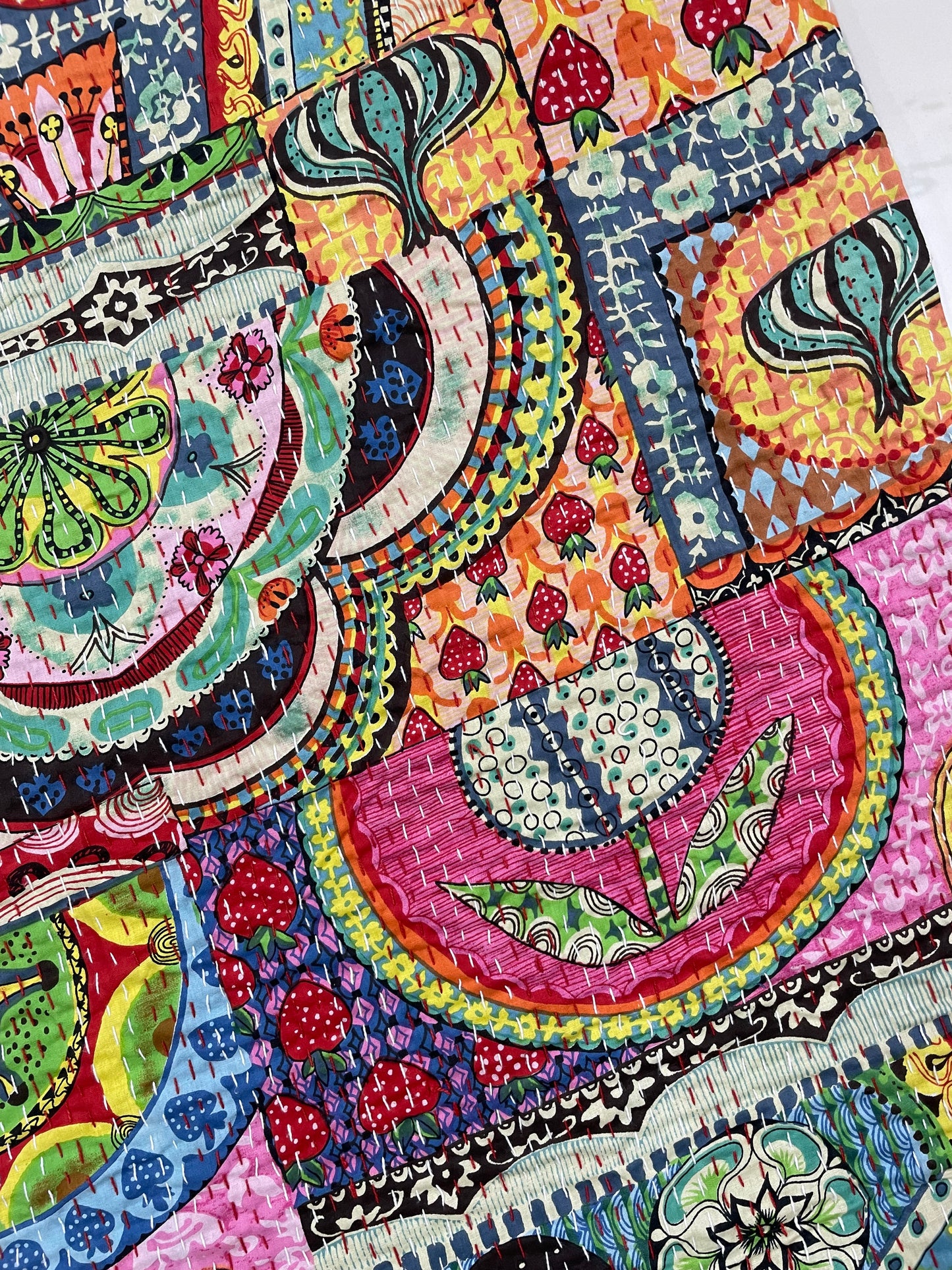 Rang Kantha Bedcover