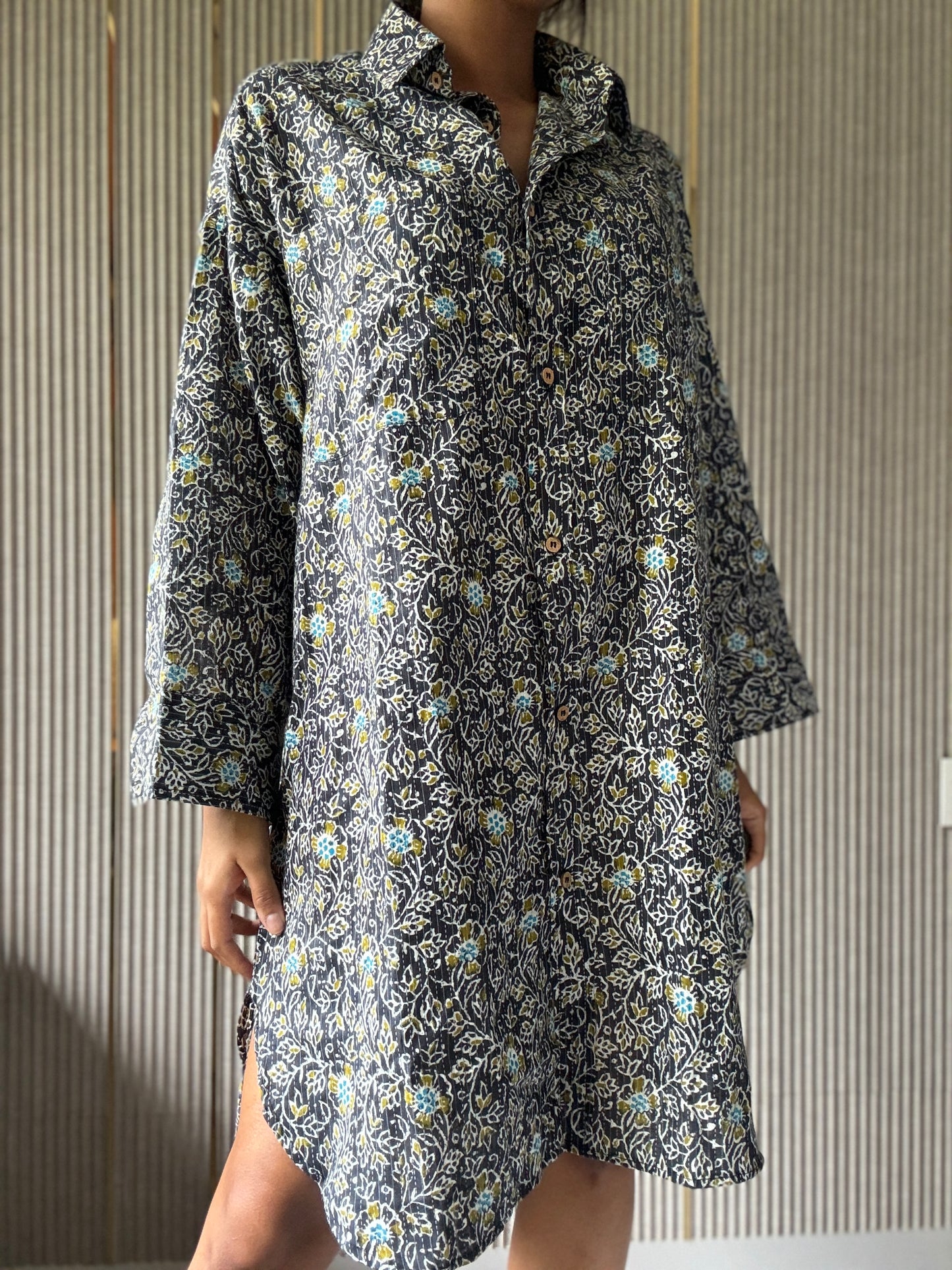 ONE SIZE Zora Cotton Shirt Dress