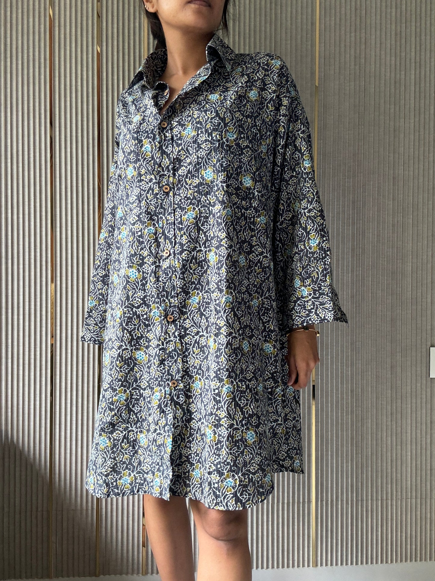 ONE SIZE Zora Cotton Shirt Dress