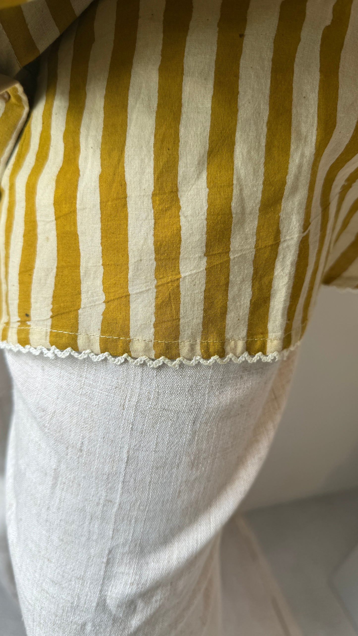 Niki Mustard Cotton Shirt