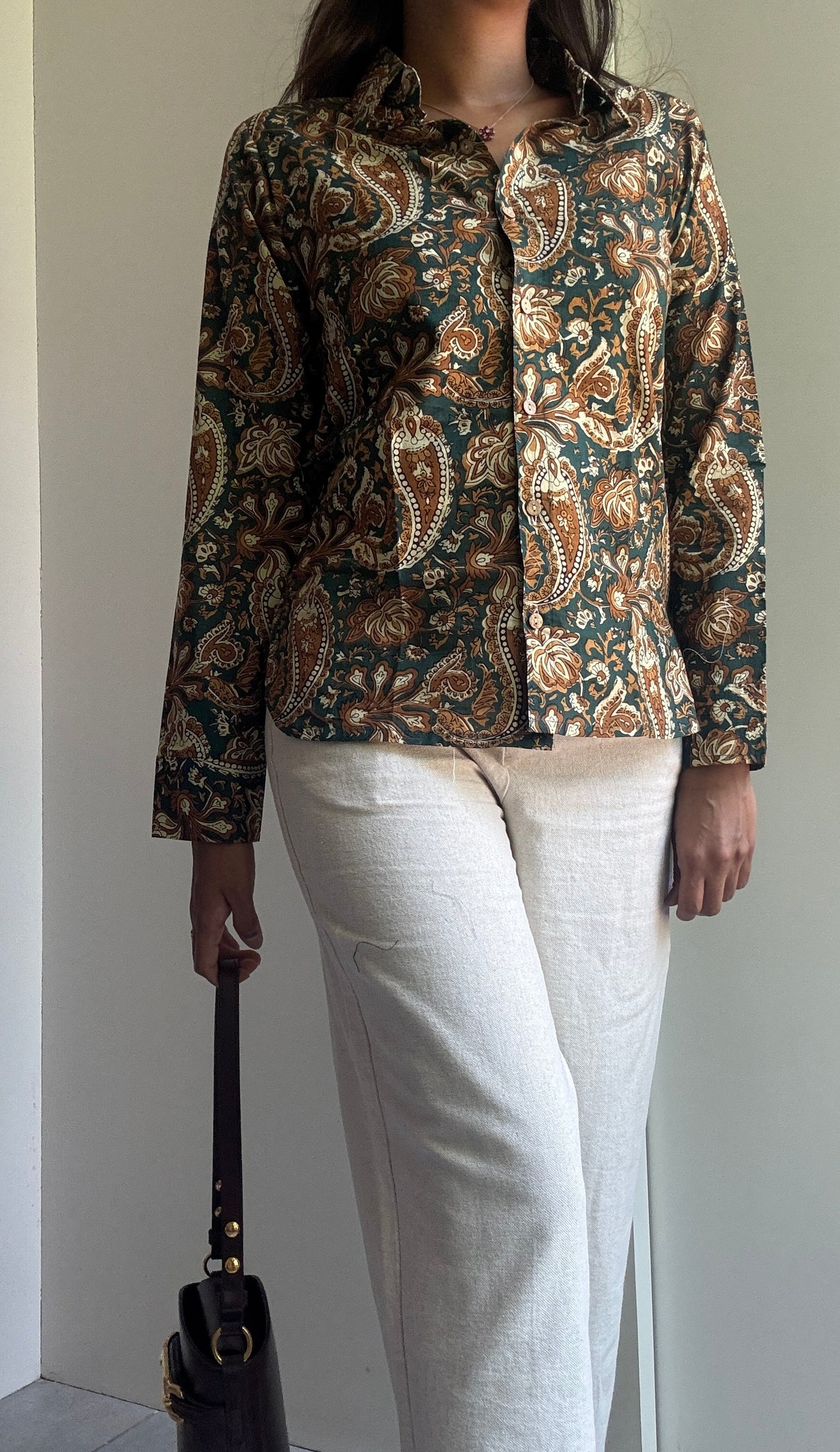 Green Keri Cotton Shirt