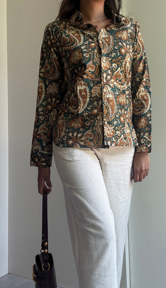 Green Keri Cotton Shirt