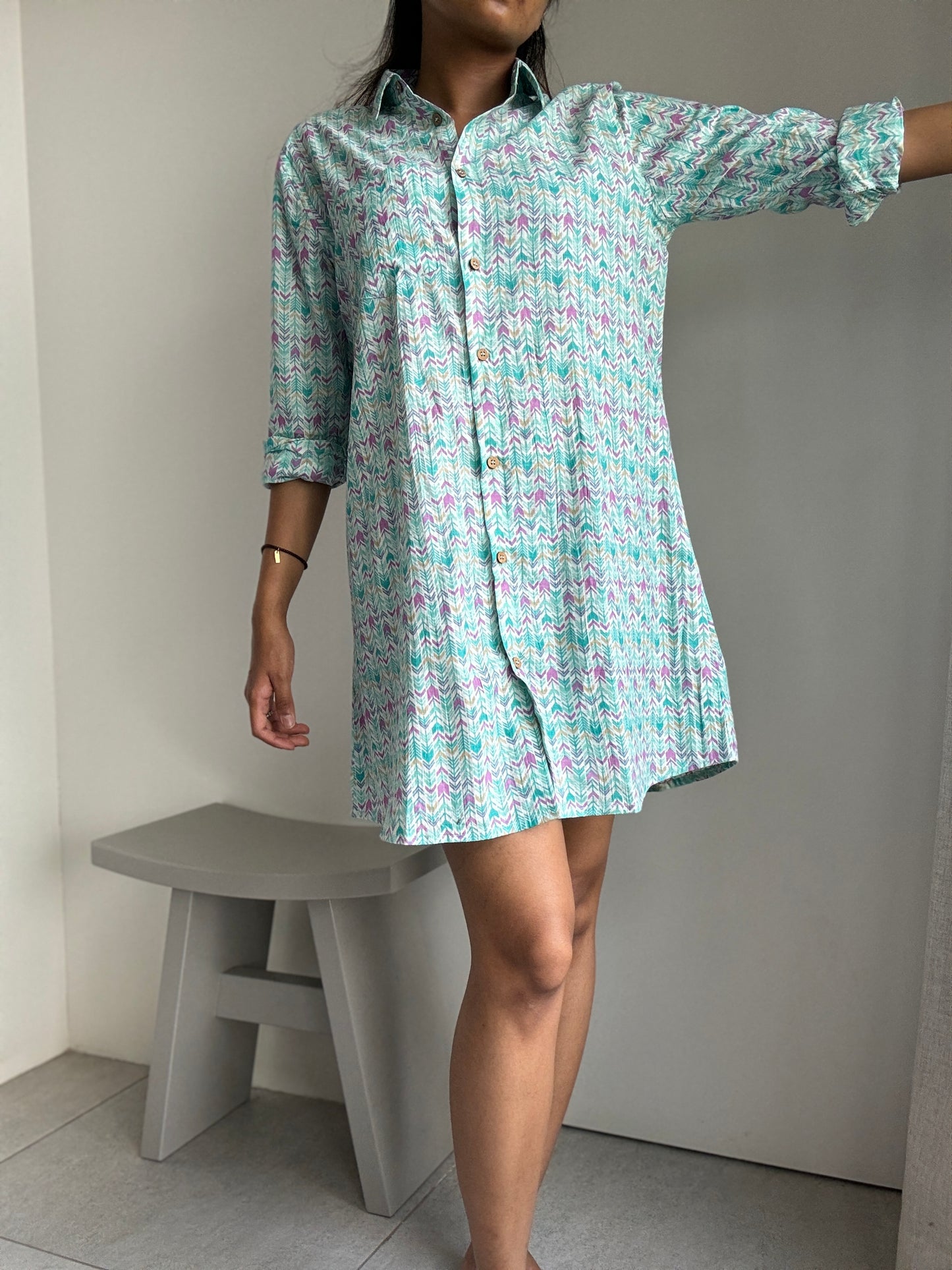 Kathy Cotton Shirt Dress