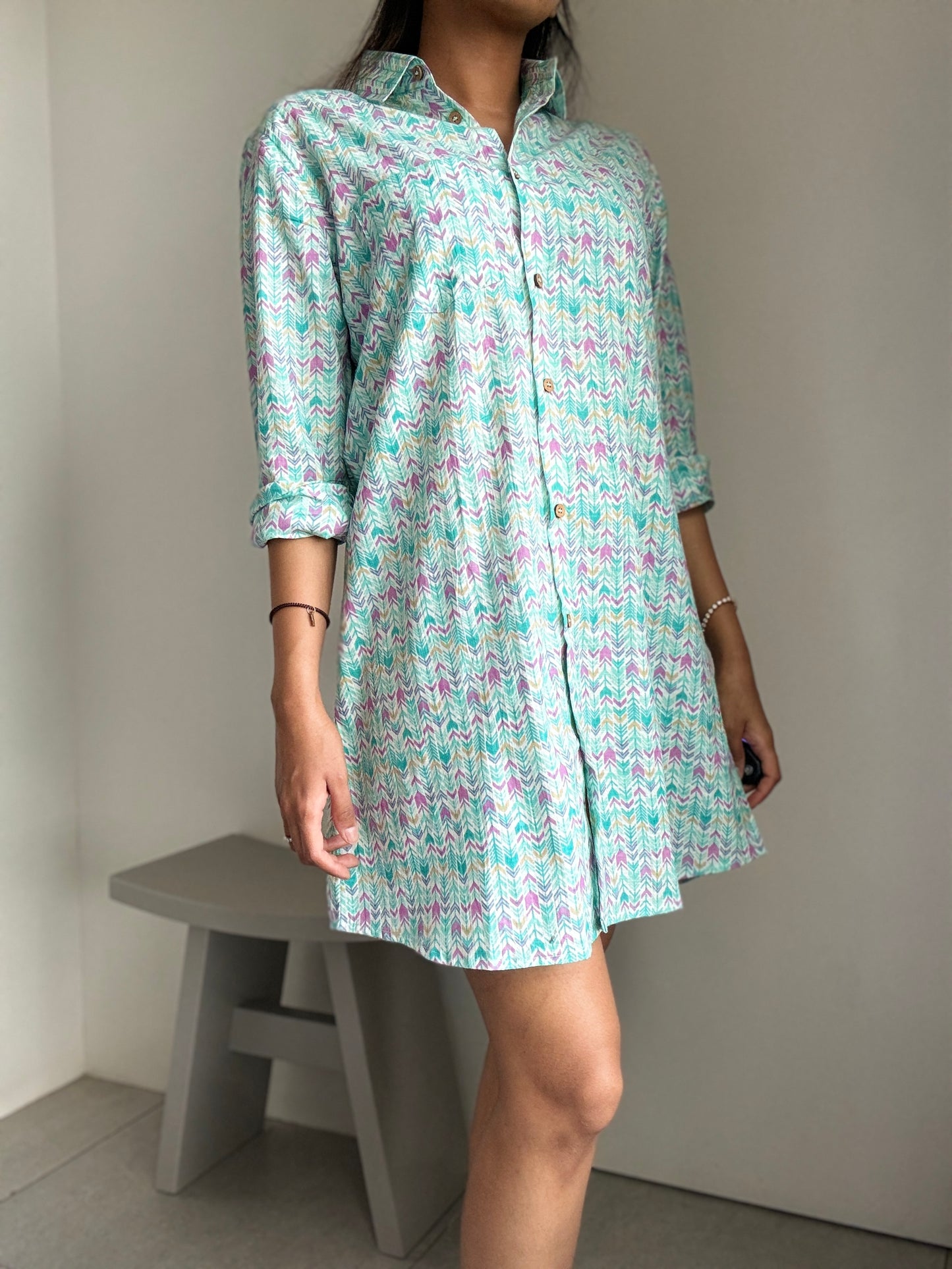 Kathy Cotton Shirt Dress