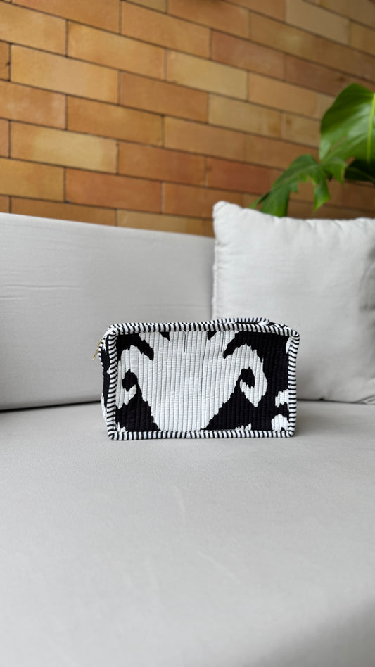 B/W abstract Large Pouch