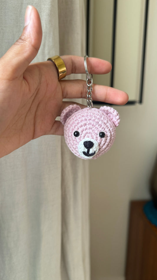 Pink Teddy Keychain