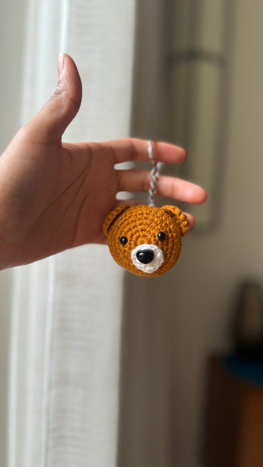 Light Brown Teddy Keychain