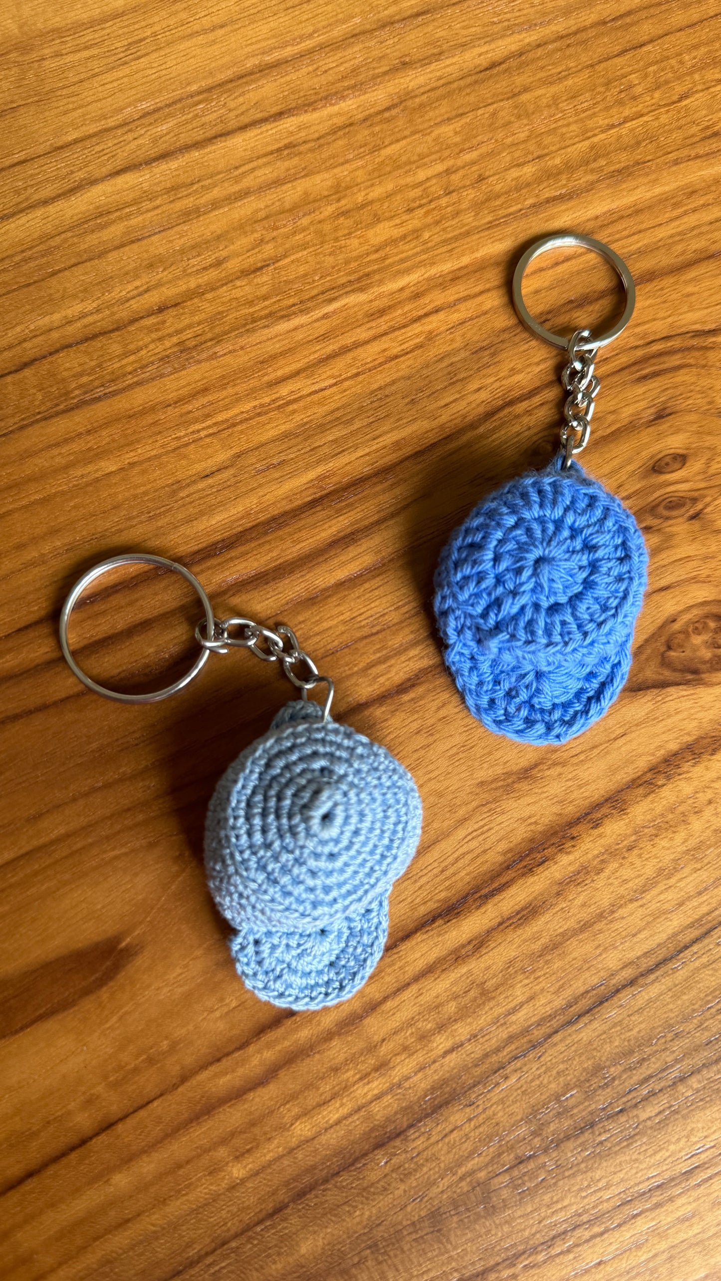 Blue Cap Keychain (Pair)