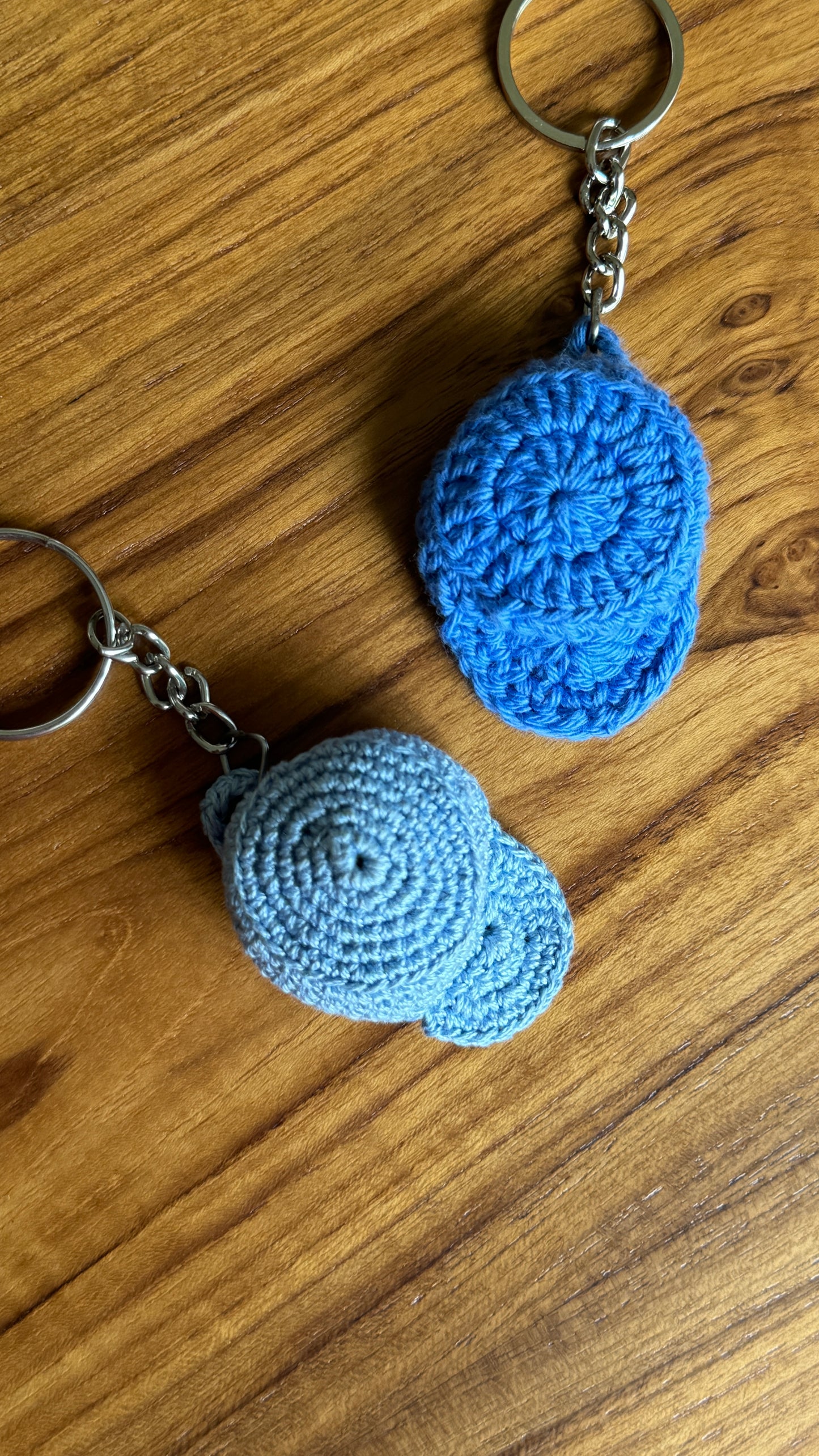 Blue Cap Keychain (Pair)