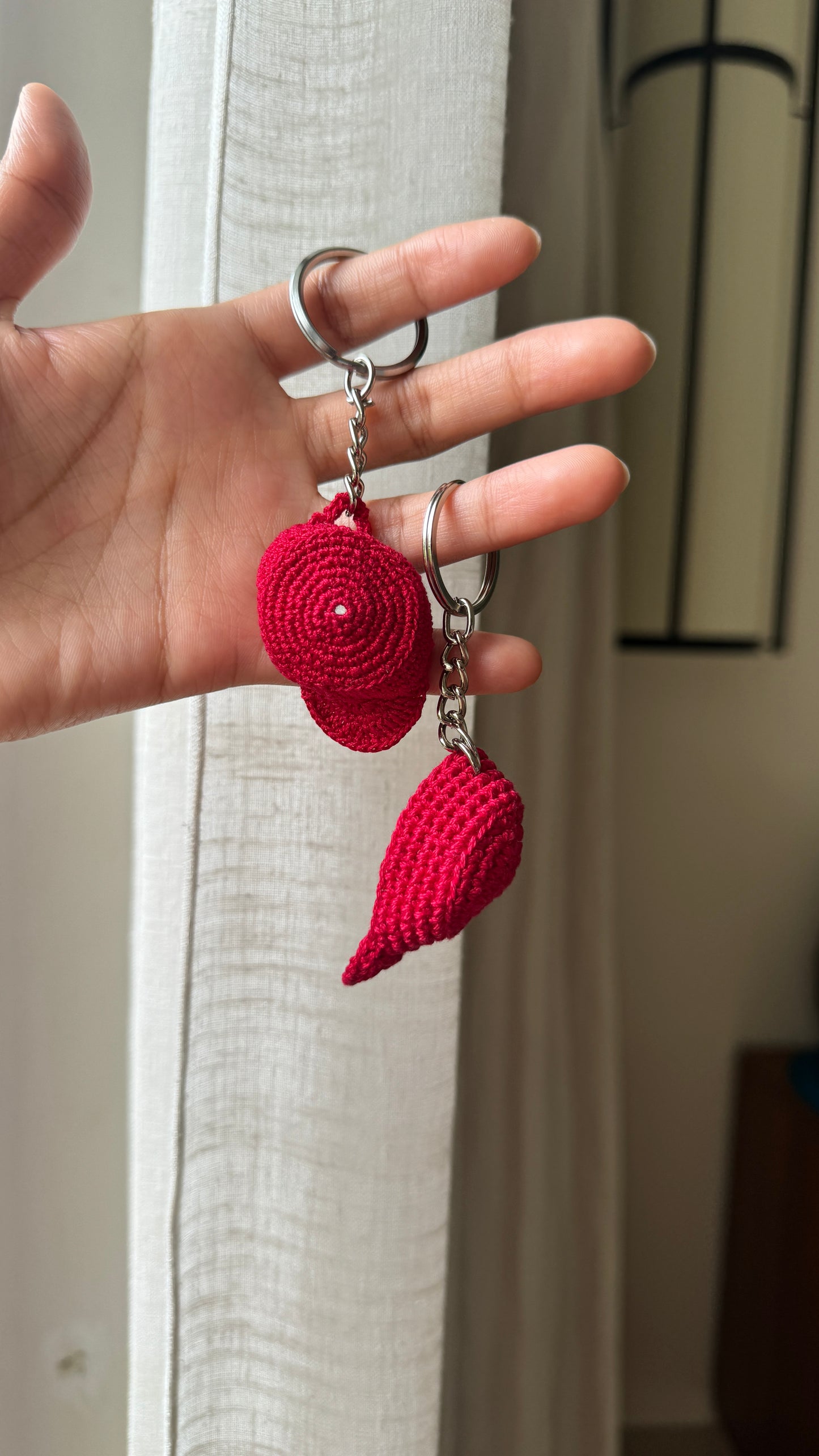 Red Cap Keychain (Pair)