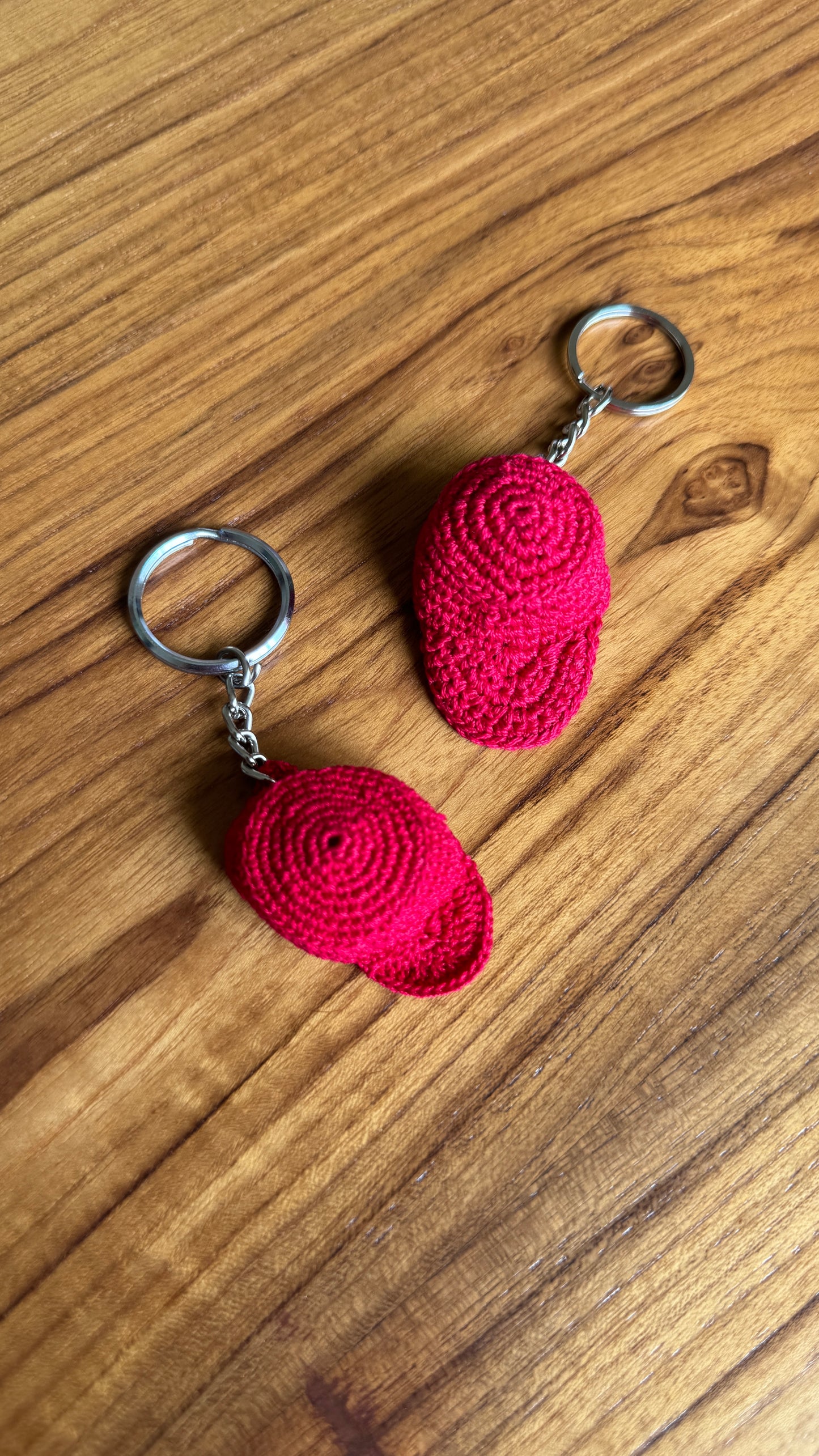 Blue & Red Cap Keychain (4 pieces)