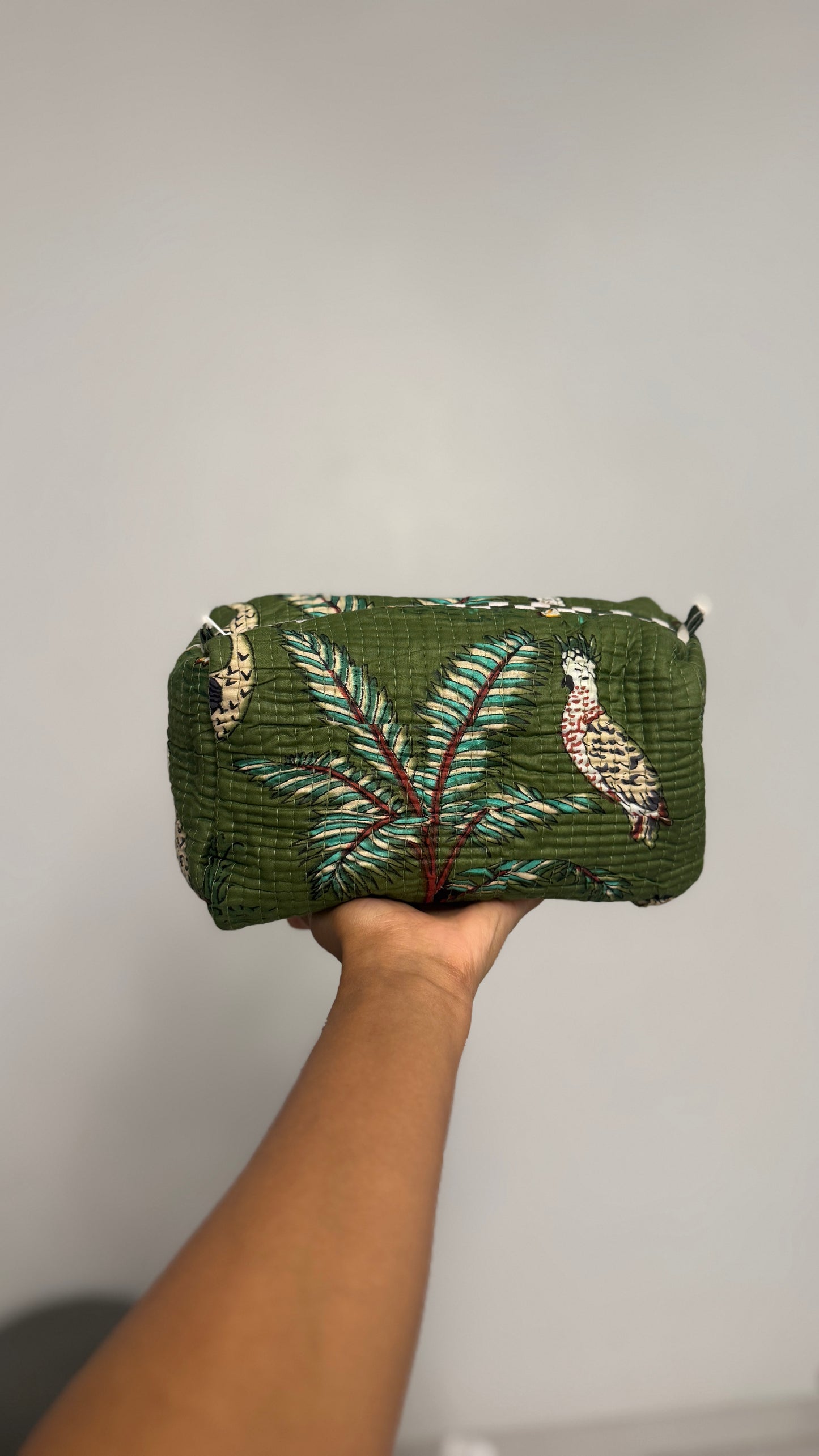 Green Jungle Pouch Set (set of 3)