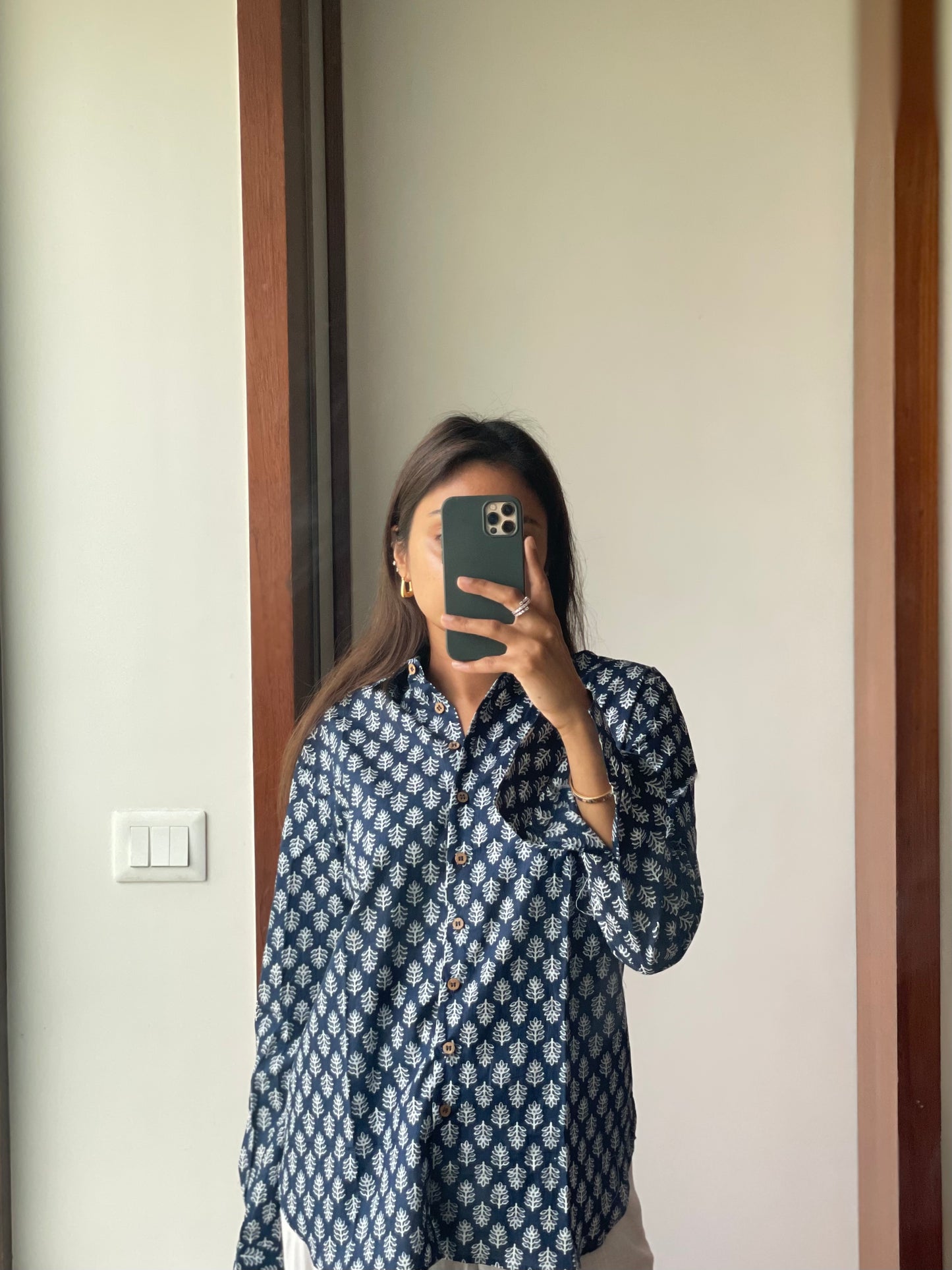 Indigo Cotton Shirt