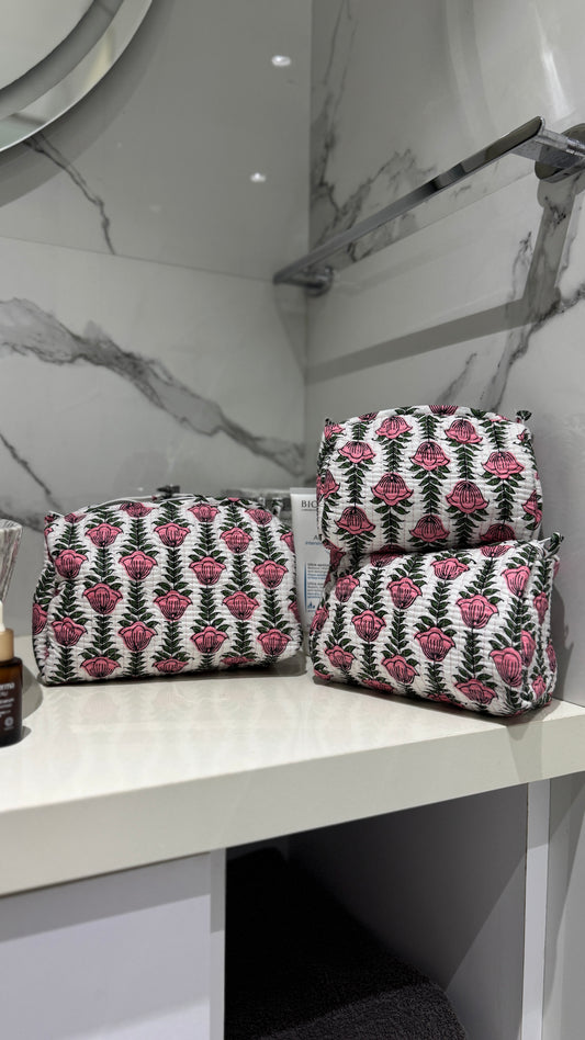 Floral Pouch Set (set of 3)