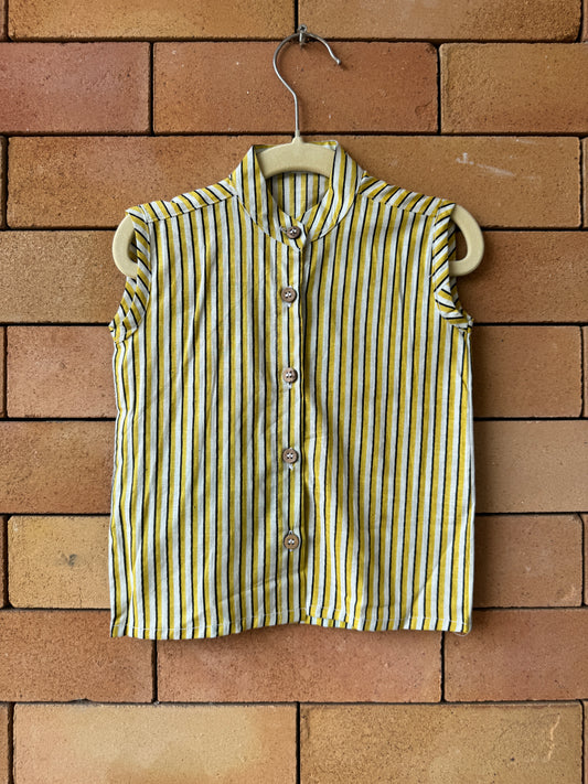 Riley Cotton Baby Top (Yellow)