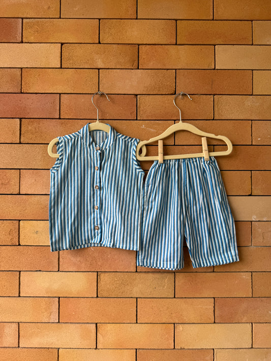 Riley Cotton Baby Set (Blue)