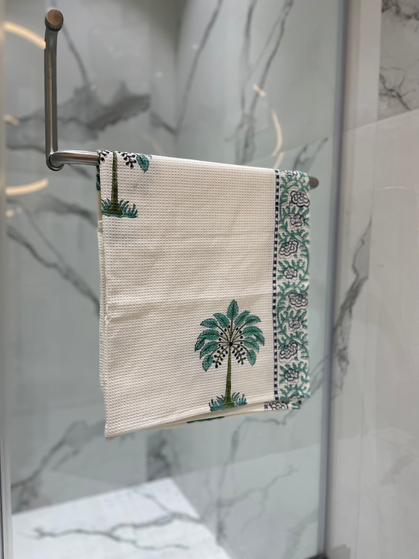 Sea Palm Trees Bath Towel