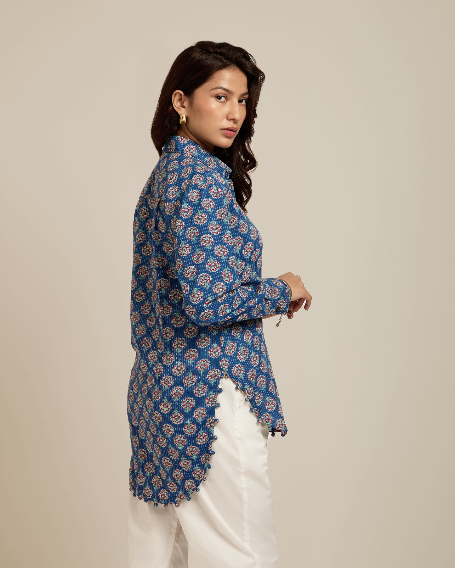 Potli Kantha Cotton Shirt