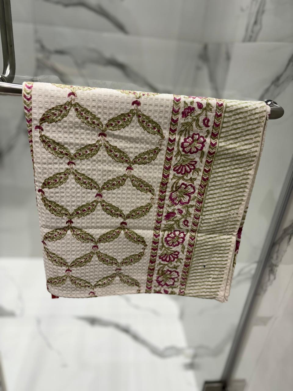 Bindu Motif Bath Towel