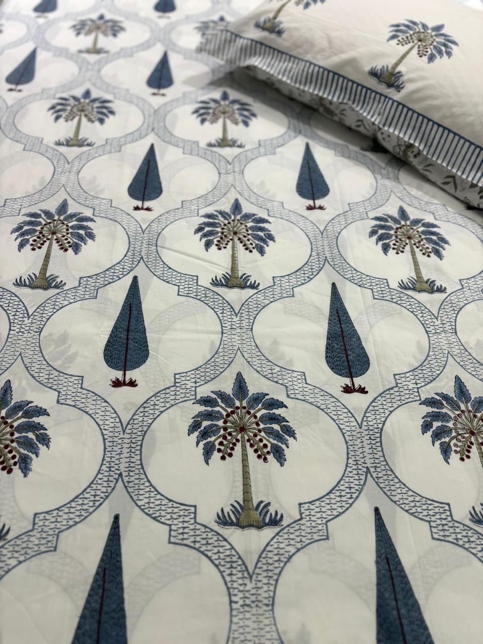 Leafy Cotton Bedsheet