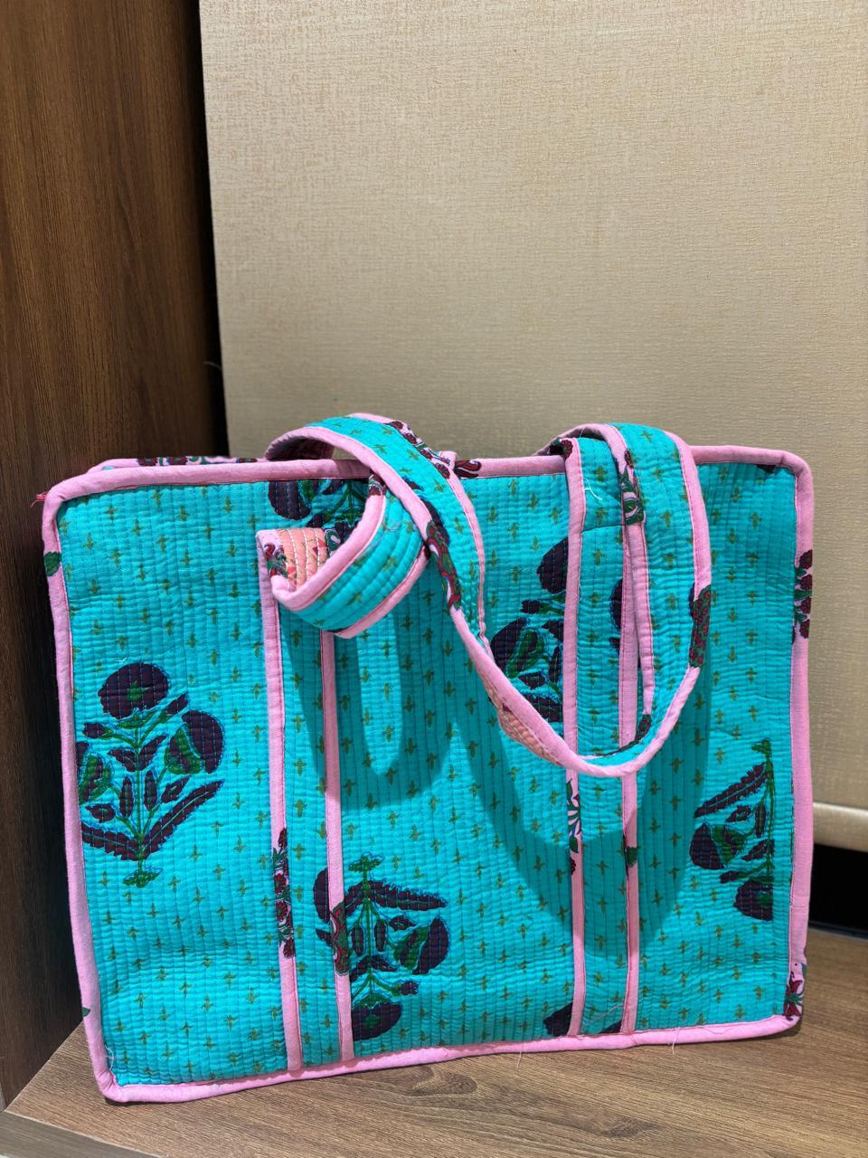 Aqua Tote Bag