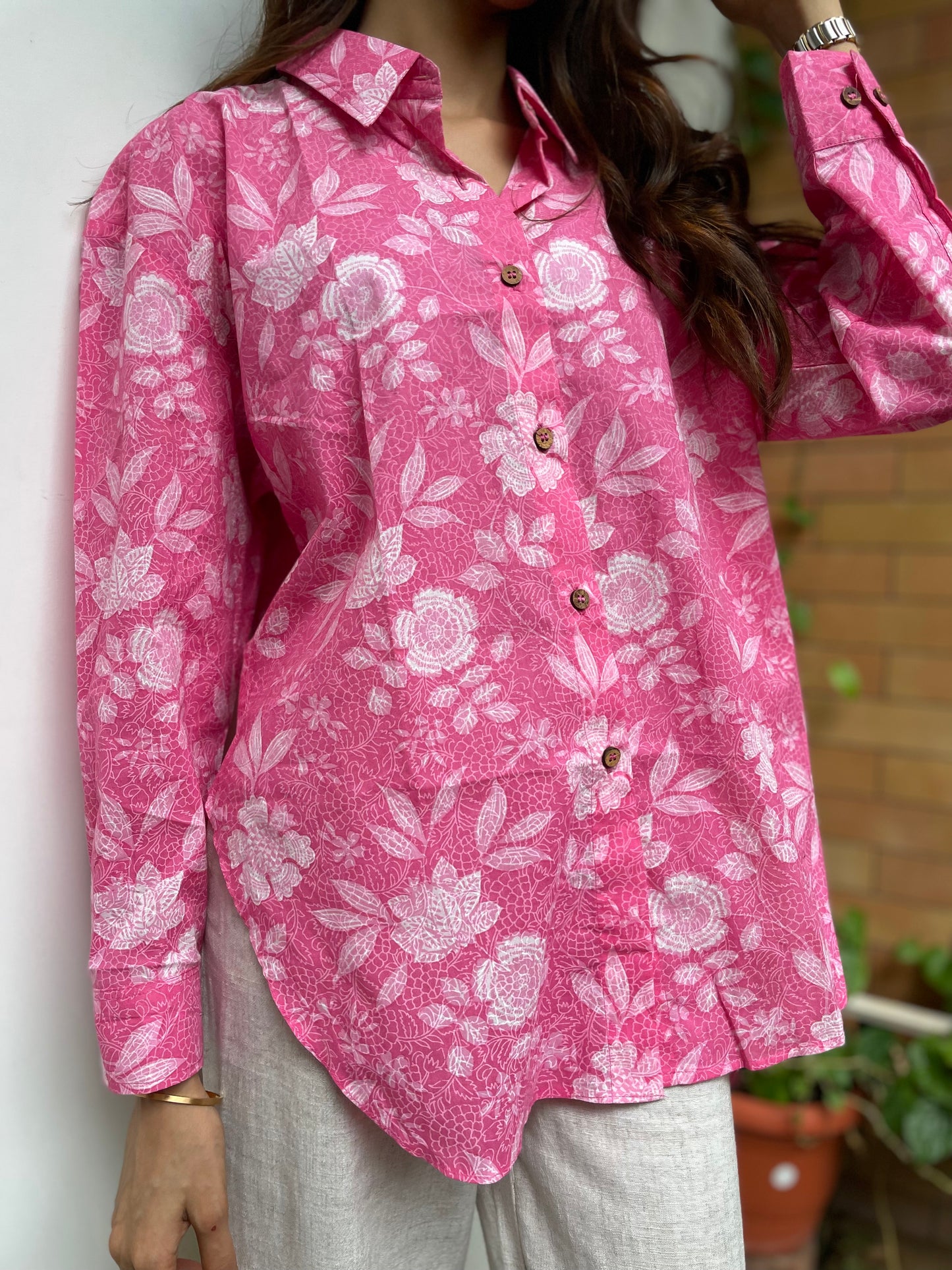 Rose Cotton Shirt