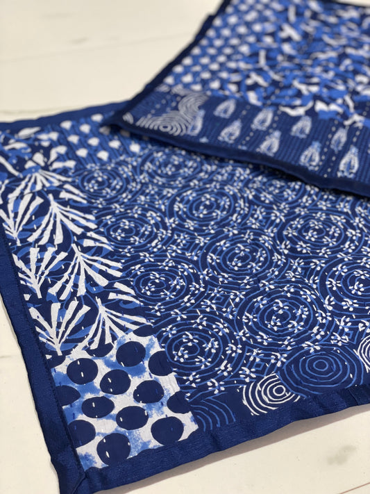 Indigo Kantha Cushion Covers (pair)