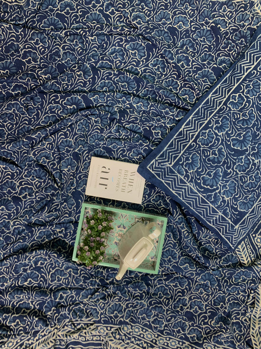 Kavi Indigo Bedsheet